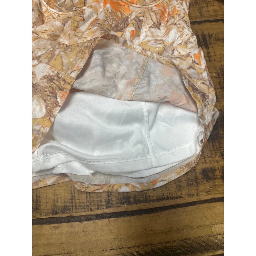 fashion nova xlarge nwt mini dress yellow and cream floral bustier style bodice - Picture 9 of 14